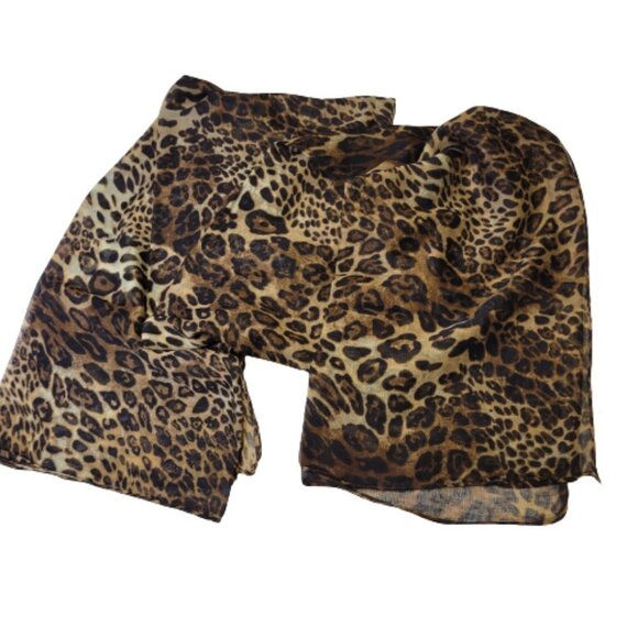 Animal Print Sarong Shawl Pareo Rectangular Beach Wrap - Picture 10 of 13